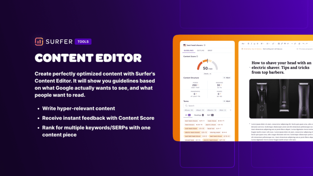 Surfer Tools Content Editor Banner