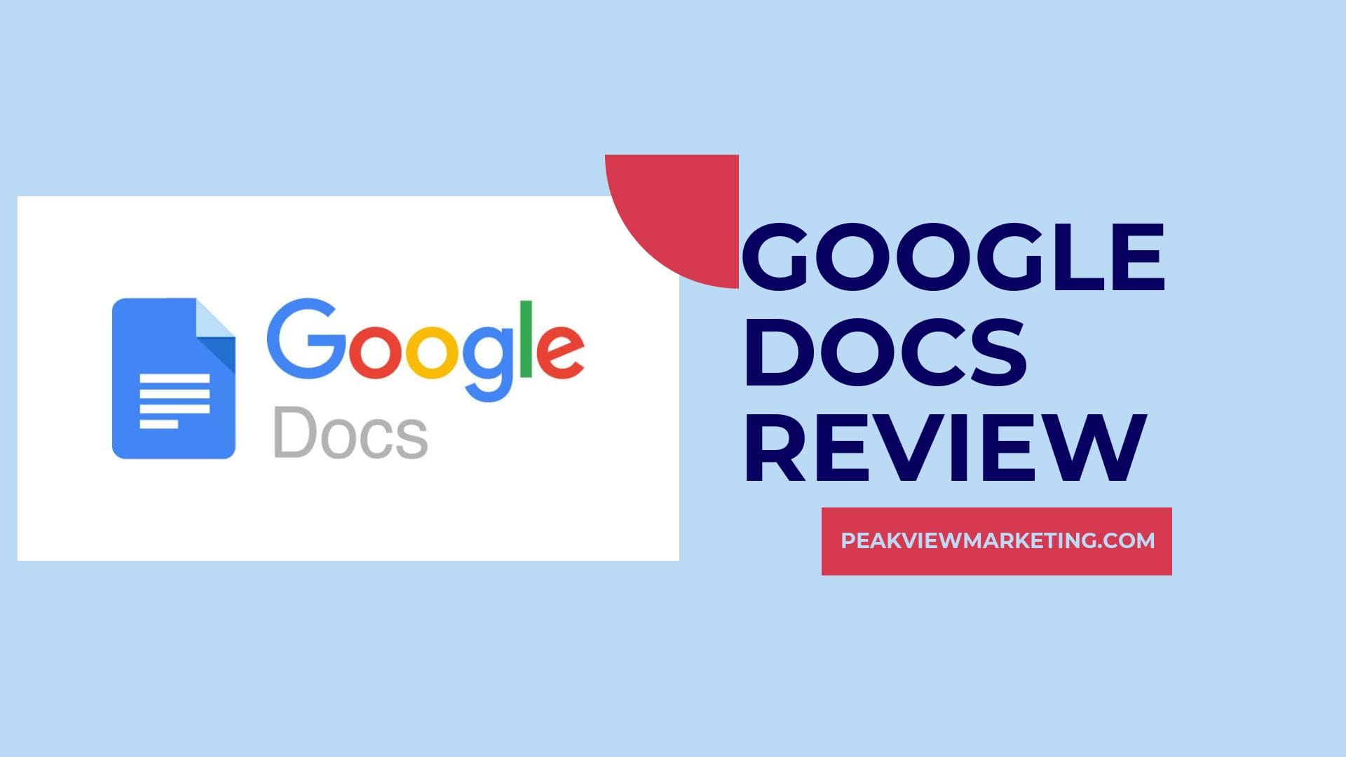 Google Docs Review Image